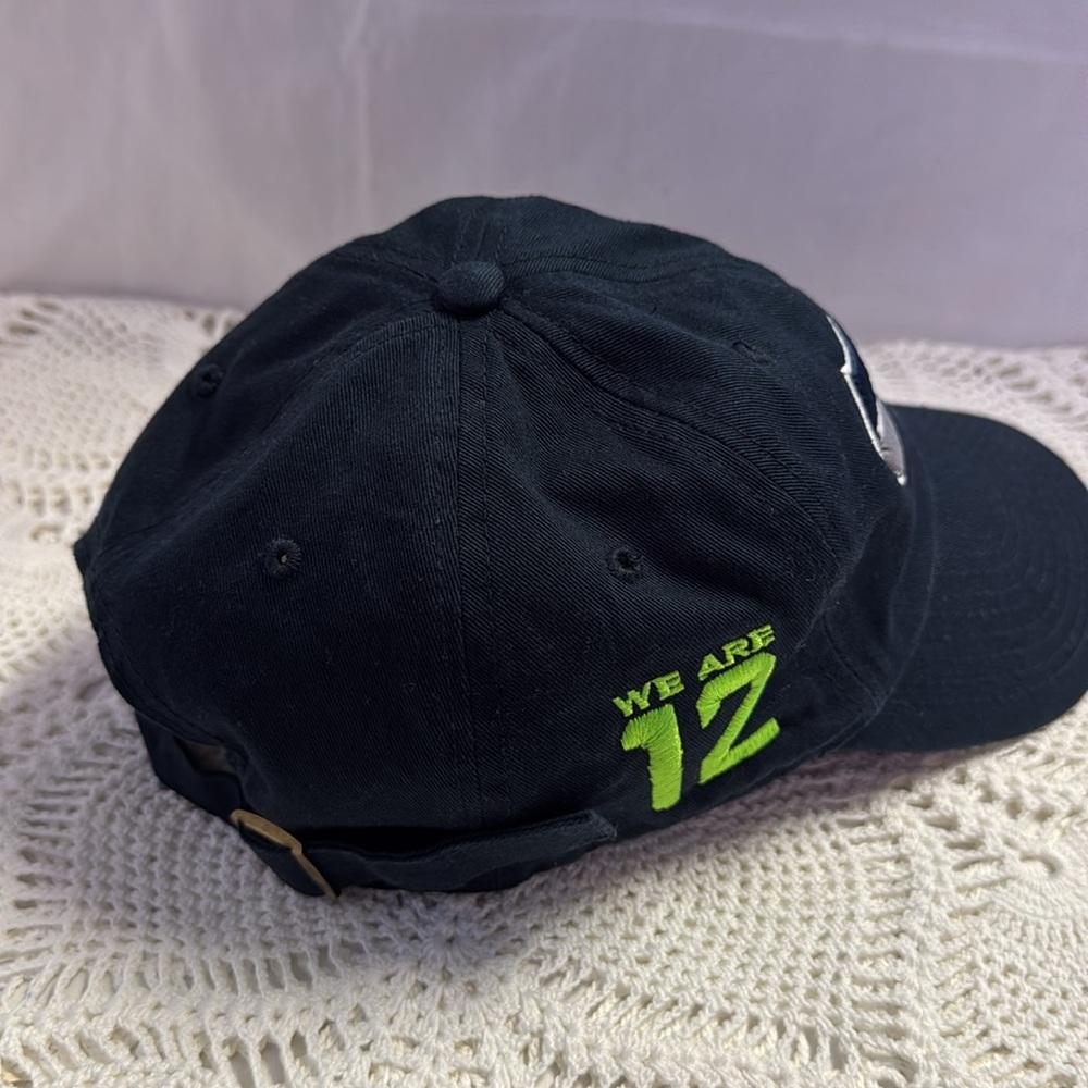 Forty Seven We Are 12 NFL Seattle Seahawks Navy Blue Adjustable Baseball Cap - Picture 11 of 12